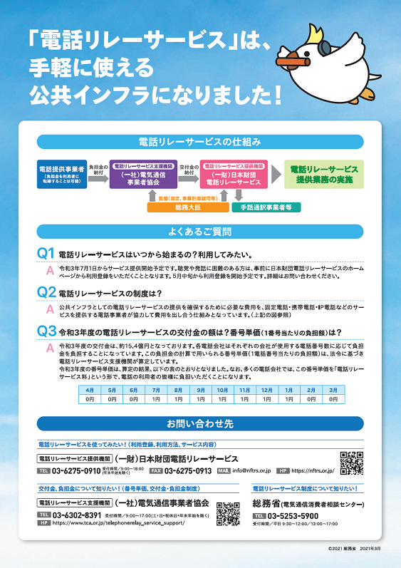 リーフレット裏面