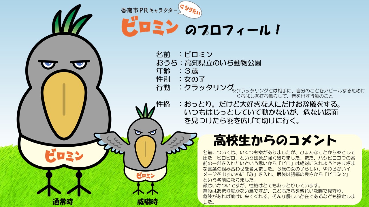 名前はビロミンです。3歳です。