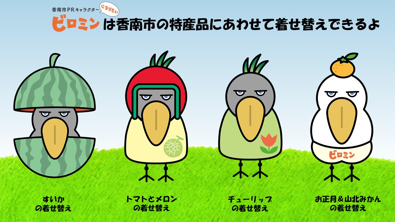 ビロミンの着せ替えの紹介です！