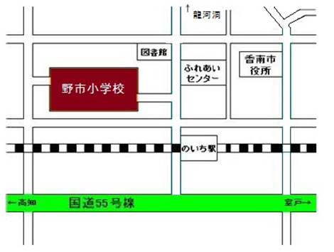 野市小学校地図略図
