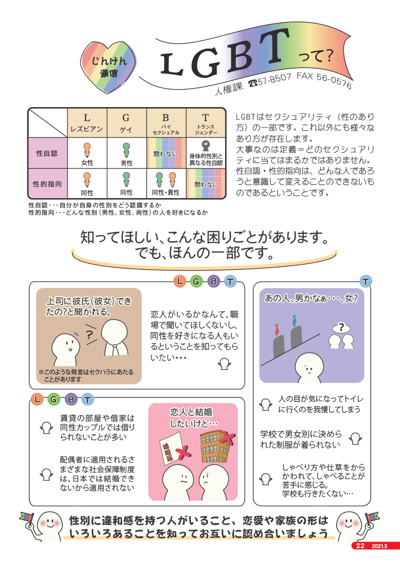 2020年度3月号じんけん通信