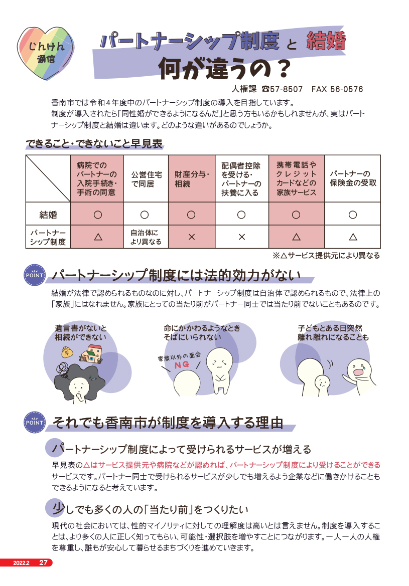 2021年度2月号じんけん通信