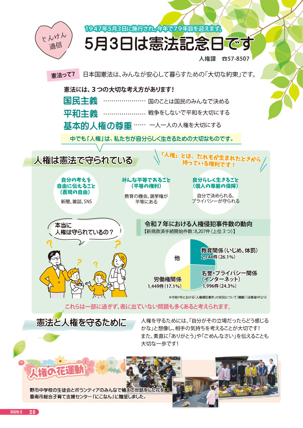 2026年度5月号じんけん通信